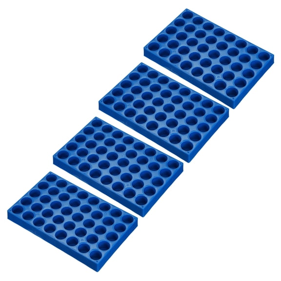 Uxcell Vial Rack for 20ml Autosampler Vials, 4 Pack Vial Tray Holder 40-Well Stackable Test Tube Rack