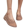 thumbnail image 3 of NOKIO Stylish Women'S Breathable Slip-On Flats Ladies Shoes Breathable Shoes Open Slip On Fashion Women Out Toe Flat Hollow Womens Casual Shoes Women'S Ballet Flats, 3 of 7
