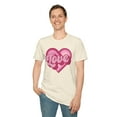 thumbnail image 6 of Love Heart, Gildan Unisex Softstyle T-Shirt, Retro Heart Graphic Tee, S-3XL, 6 of 6