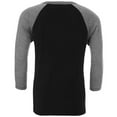 thumbnail image 2 of Canvas  Adult 3/4 Sleeve Baseball T-Shirt, 2 of 4