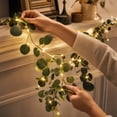 thumbnail image 6 of String Lights, Artificial Leaf Vine Lights with Warm White LEDs, USB Powered 8-Mode with Remote for Bedroom, Living Room, Wedding, Indoor Outdoor Decor, 6 of 9