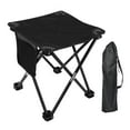 thumbnail image 4 of Colaxi Tabouret de Camping Portable Tabouret Repose-Pieds Pliable Chaise Pliante d'Extérieur Repose-Pieds Tabouret avec Sac de Rangement pour Parc, BBQ, Pelouse Noir, 4 of 8