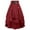 #8-Red, variant on TrdSipl Skirts for Women Victorian Boho Renaissance Skirt Flowy Drawstring Retro Midi Skirts a Line Ruffle Hem Halloween Party Ren Faire Costume Black M