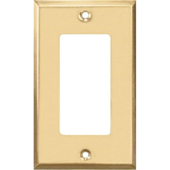Jackson Deerfield 9BS117 Steel Rocker/GFI Wall Plate, Brass Finish