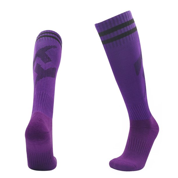 Calcetines largos de algodón hasta la rodilla para niño y adulto, medias deportivas de alta calidad para fútbol, correr y béisbol en unisex