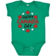 thumbnail image 3 of Inktastic Happy Canada Day Maple Leaf Circle Boys or Girls Baby Bodysuit, 3 of 5