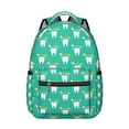 thumbnail image 1 of Oral Care Dentist Students Backpack Dental Tooth Pattern School Bag with Teeth Design, Lightweight and Durable for Students, 1 of 6