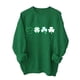 thumbnail image 3 of TaTaai Women’s St. Patrick‘s Day Print Round Neck Long Sleeve Pullover Sweatshirt Casual Loose Blouses Soft Polyester Tops Fall Winter Holiday Tees Gift, 3 of 6