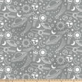thumbnail image 4 of Mainstays 58" x 1.5 yard Lux Anti-pill Fleece Doodle Galaxy Fabric Precut, Gray, 4 of 6