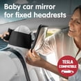 thumbnail image 2 of Onco Fixed Headrest Baby Car Mirror - Tesla-Compatible Car Mirror for Baby, 100% Shatterproof & Shake-Proof Baby Mirror for Car Journeys, Adjustable Car Seat Mirror for Baby Rear Facing, 2 of 5