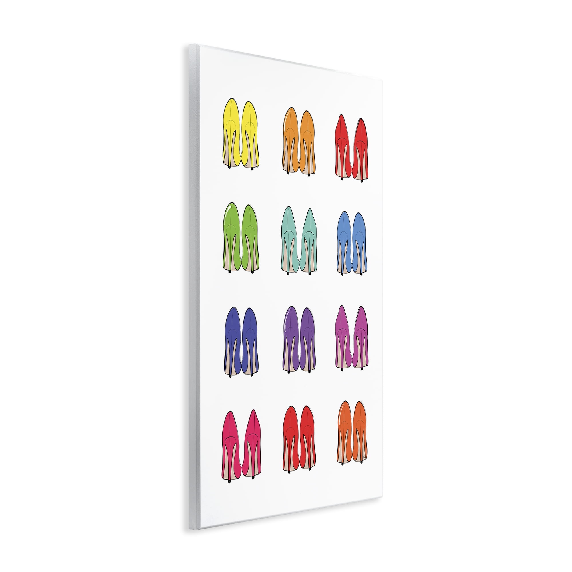 Stupell Industries Rainbow High Heels Beauty & Fashion Painting Unframed Art Print Wall Art, 10 x 15