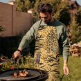 thumbnail image 4 of Animal Print Pattern Apron-Garden Aprons for Women with Pockets-Cotton Linen Waterproof Kitchen Cooking Gardening Aprons Adjustable for Kitchen,Cooking,BBQ and Salon 33x27 Inch, 4 of 7