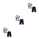 thumbnail image 2 of Sonducket Ropa para niños Traje de verano Camisas para adolescentes Pantalones cortos para niños atractivos lavables al aire libre de larga Type1 NO1, 2 of 6