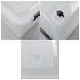 thumbnail image 3 of Yesdate 4-Pack Plastic Large Storage Box with Lid, Latching Storage Box Bin, Clear, 30 L, 3 of 6