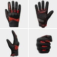 thumbnail image 2 of INBIKE Breathable Mesh Motorcycle Gloves Touchscreen with TPR Palm Pad Hard Knuckles Red Small, 2 of 7