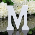 thumbnail image 2 of Fridja Wood Wooden Letters White Alphabet Wedding Birthday Party Home Decorations M, 2 of 3