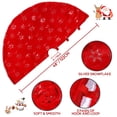 thumbnail image 3 of Falda para árbol de Navidad TOBEHIGER, color rojo, 122 cm de diámetro, 3 of 9