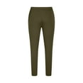 thumbnail image 4 of Olyvenn Get it today Men's Drawstring Sweatpants with Pockets Solid Color Loose Fit Long Pants Jogger Pants Army Green 14, 4 of 5
