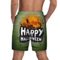 thumbnail image 3 of Kdxio Halloween Night Print Men'S Swim Trunks With Compression Liner 7 Inch Inseam Quick Dry Swim Shorts, 3 of 7