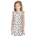 thumbnail image 1 of Lukts Chemises de Nuit Imprimé Thé au Lait pour Filles Mignonnes Princesses Pyjama à Manches Flottantes Robe de Nuit-TTG, 1 of 6