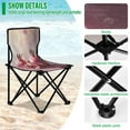 thumbnail image 4 of BZSMCE Camping Chairs Modern Pomegranate Bliss Pattern Folding chair, 4 of 8