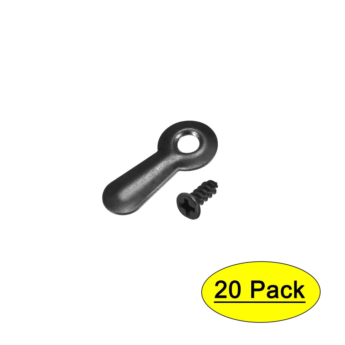 Frame Turn Button, 3/4" Metal Ridged w Screws for Hanging Pictures, 20