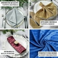 thumbnail image 4 of Efavormart Pack of 5 - Dusty Rose Accordion Crinkle Taffeta Napkins - Impeccable Metallic Glint - Perfect for Wedding Ceremonies, Birthday, Party, Event, Banquet, Restaurant Tableware - 20"x 20", 4 of 11