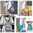 thumbnail image 4 of Mochila transparente impermeable Mochila escolar transparente Bolsas de viaje Mochila de plástico Mochila para niños-negro, 4 of 5