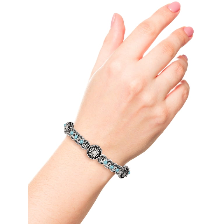 Jessica Simpson Women's Faux Turquoise Bracelet - Walmart.com