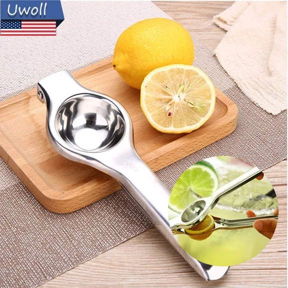Kitchen Bar Stainless Steel Lemon Orange Lime Squeezer Juicer Hand Press Tool Us