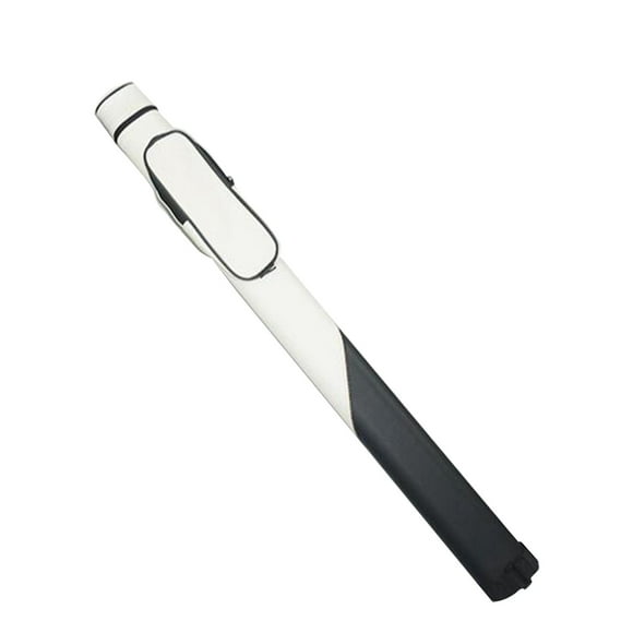 Langgg Pool Cue Sticks Bag 1/2 Jointed Bag Carrying Black Resistant Wear Case Carrier Cue White Black 82x7.5x5.5cm
