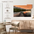 thumbnail image 5 of Elephant Stock Lake Ontario Dock At Sunset Wall Art - Horizontal Canvas Wall Art - Living Room Wall Decor - Nature Canvas - Orange And Gray Decor - 12" x 8", 5 of 8