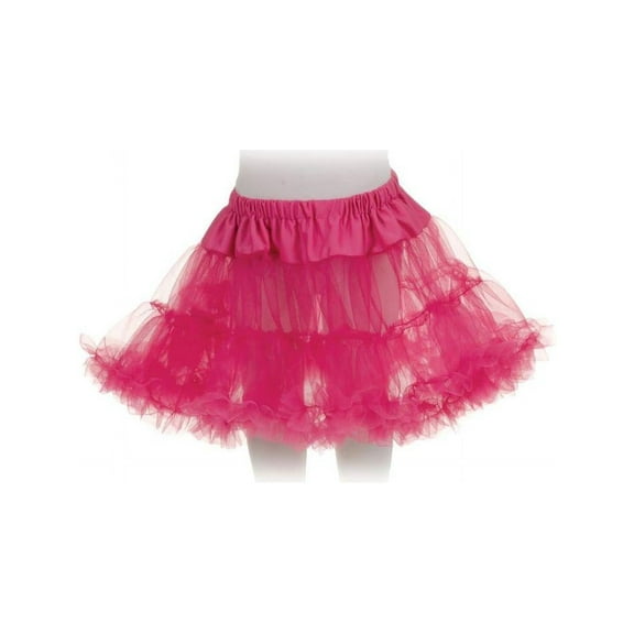Underwraps Tutu Petticoat Costume Skirt Child: Fuchsia One Size Fits Most Female