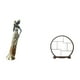 thumbnail image 5 of Figura de mujer africana, estatua de resina con soporte de madera. Pieza de colección artística. Adorno tribal artesanal, ideal para el hogar, la ofic, 5 of 8