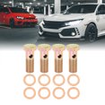 thumbnail image 2 of M14x1.5mm Auto Metric Thread Banjo Bolts Brake Fitting Adapter with 2pcs M14 Washers, 2 of 6