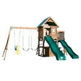 thumbnail image 4 of Swing-N-Slide Willows Peak Deluxe Wooden Backyard Swing Set with Two Wave Slides, Swings, and Climbing Wall, 4 of 4