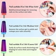thumbnail image 4 of Juego de 3 brocas de carburo para uñas 5 en 1, juego de brocas para uñas, rotación de 2 vías, uso tanto para zurdos como para diestros, máquina de perforación de tamaño de vástago de 3/32 pulgadas par Namotu CZMR-HY100-2, 4 of 7
