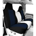 thumbnail image 2 of CalTrend Front Highback Buckets Cordura Seat Covers for 1984-2001 Jeep Cherokee - JP109-04CC Blue Insert with Black Trim, 2 of 3