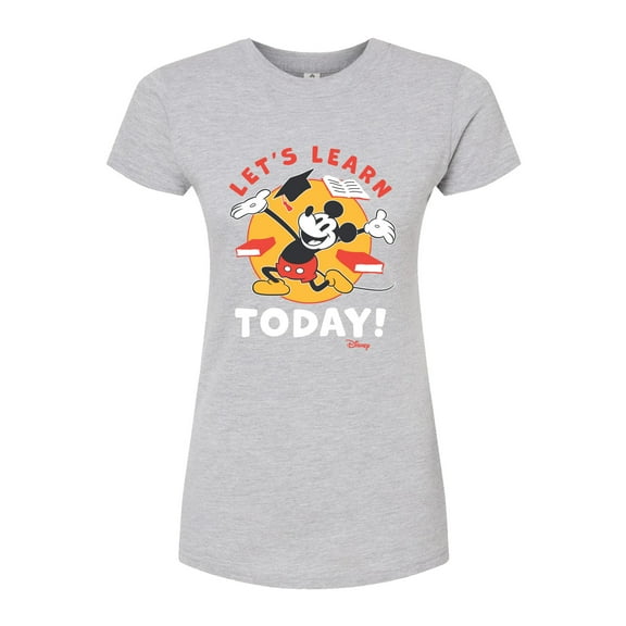 Disney - Lets Learn Today - Juniors Fitted Graphic T-Shirt