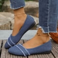 thumbnail image 2 of YLYL Women's Ballet Flats Low Wedge Heel Pointed Toe Slip on Comfortable Casual Business Office Work Dress Shoes, 2 of 9
