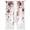 Red, variant on Navy Blue Flowers Sheer Curtains 96 Inch Length 2 Panels for Living Room, Spring Floral Elegant Pastoral Watercolor Voile Kitchen Curtain Set, Luxury Privacy Drapes Window Treatment for Bedroom