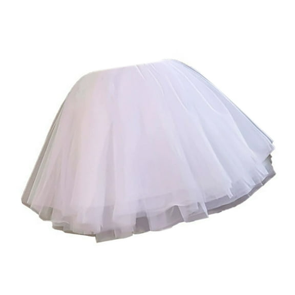 Lightweight Girls Wedding Petticoat 40cm Layered Skirt for Princess Dresses and Photoshoot Costumes