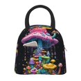 thumbnail image 1 of Balery Colorful Mushroom Bolsa de Almuerzo para Mujeres, Caja de Almuerzo, Bolsa de Almuerzo Pequeña Impermeable, Tote de Almuerzo Reutilizable con Gran Capacidad, 1 of 6