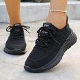 thumbnail image 2 of Rokment Running Shoes for Women Lightweight Breathable Athletic Air Cushion Jogging Workout Nursing Tennis Sneakers Black Size 6, 2 of 8
