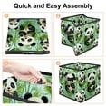 thumbnail image 4 of Panda Foldable Cube Organizer with Handle, 10.8"x10.5"x10.6", Large Capacity Storage Bins Organizer Bins Toy Box, 4 of 6