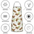 thumbnail image 6 of Rocae Cute Sloth for Kitchen Aprons for Women Adjustable Cooking Kitchen Chef Apron for Men with Pockets, 6 of 7