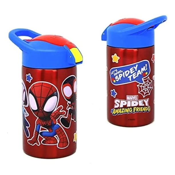 Botella de agua Zak Designs Spider-Man de acero inoxidable 460 ml
