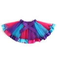 thumbnail image 3 of IROINNID Comfort Waist Mini Skirts For Women Rainbow 3 Layered Adult Tutu Dancing Tutu Skirt Print Skirt, 3 of 7