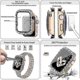 thumbnail image 2 of Bands Compatible With Apple Watch Straps 44mm Women With Screen Protector, Full, 2 of 5