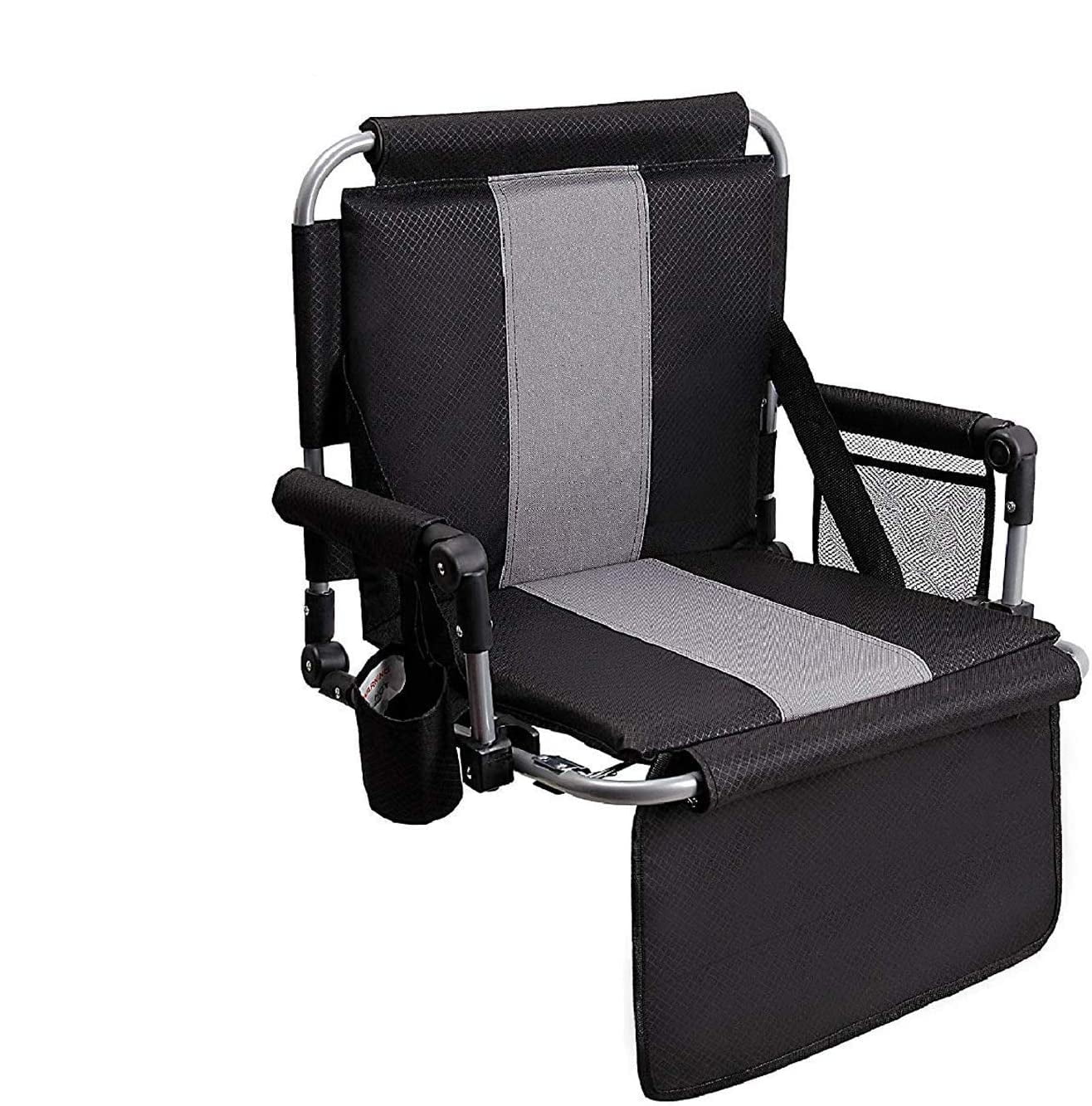 Alpha Camp Folding Stadium Chair with Back and Arm Rest